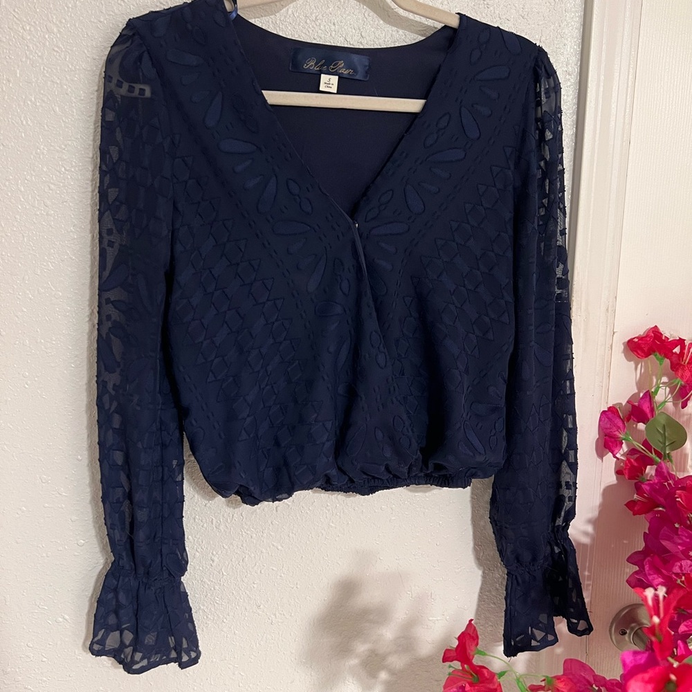 Dark blue blouse